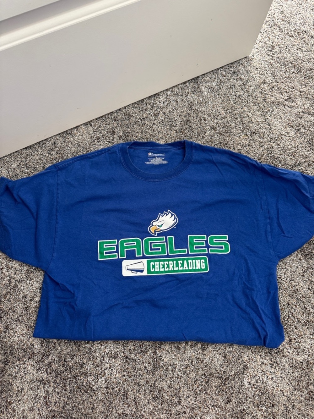 FGCU Champion Blue Eagles Cheerleading Short Sleeve Tee